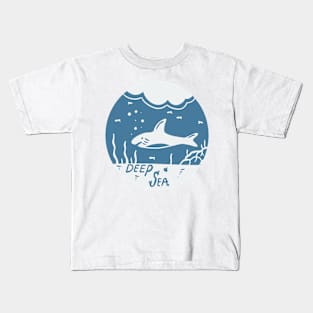 Shark on sea Kids T-Shirt